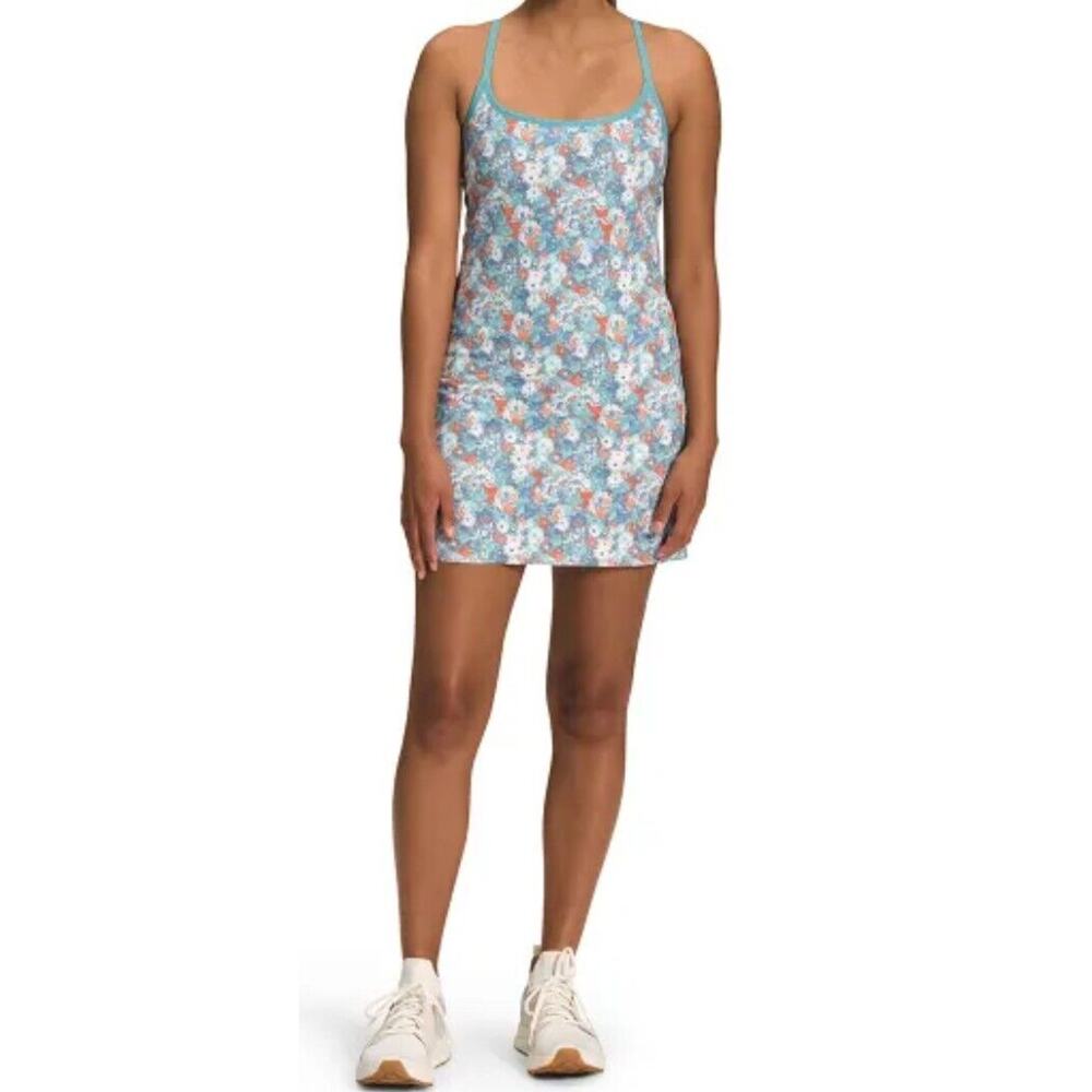 The North Face Womens Arque Tennis Golf Hike Dress Teal Orange Size‎ 1X